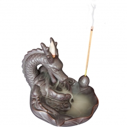 Ceramic Backflow Incense Burner - Dragon (Each)