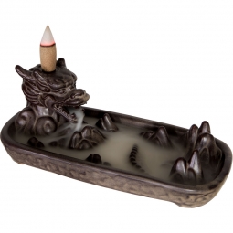 Ceramic Backflow Incense Burner - Dragon Head (Each)