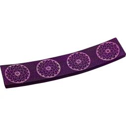 Soapstone Wide Incense Holder - Lotus Flower - Purple (Each)