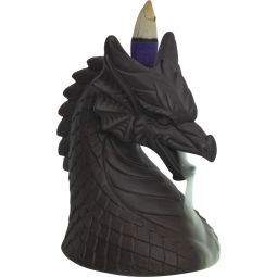 Ceramic Backflow Incense Burner - Smoke Breathing Dragon Head (Each)