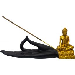 Polyresin Incense Holder - Buddha Mudra Hand (Each)
