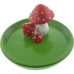Polyresin Incense Holder - Mushrooms (Each)