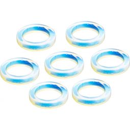 Gemstone Flat Opalite Rings (Pack of 25)