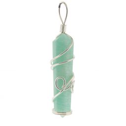 Large Wire Wrapped Point Pendant - Amazonite Asst'd Designs (Each)