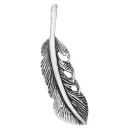 Feather 3 Holes Native Pendant (Not Native American Made)