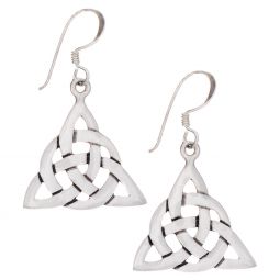 Traditional Triquetra Celtic Earrings