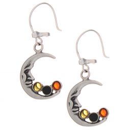 Moon Amber Earrings Asst'd Colors