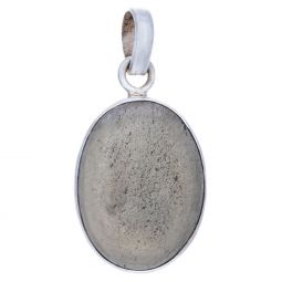 Pyrite Smooth Oval Pendant (28 to 30mm H)