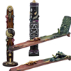 Bamboo and Fimo incense holders