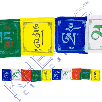 Tibetan Prayer Flags Symbols tibetan prayer flag 10 flaps om mani 