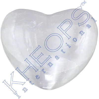 Gemstone Carving Small 1�-inch Heart White Selenit