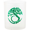 Etched Glass Votive Holder  Tree of Life  (each)