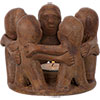 Terra Cotta T-Light Holder  Circle of Friends  (ea