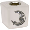 Glass Cube Mini Candle Holder  Moon Frosted (each)