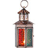 Glass & Metal Lantern  Sanctuary Multi Color (each