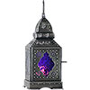 Glass & Metal Lantern  Temple Purple (each)