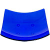 5-inch Square Art Glass Candle Base  plain Cobalt