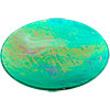 5-inch Round Art Glass Candle Base   Emerald (each