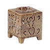 Soapstone Oil Burner Square 3 Goddesses  (each)