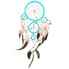 Dreamcatcher Gem Beads 5-Circles Turquoise (each)