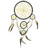 Dreamcatcher  5-Circles Black (each)
