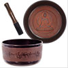 Embossed Singing Bowl Flat Sides Medecine Buddha