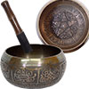 Embossed Singing Bowl Large 5 Dhyani Buddhas  (eac