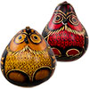 Gourd Shakers  Owl  (Set of 2)