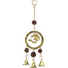 Brass Bell Chime  Om with Rudraksha  (each)