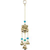 Brass Bell Chime  Ganesh with Blue Beads  (each)