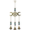 Hanging Bells  Triple Moon Pentacle  (Each)