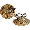 Tibetan Tingshas small Mantra embossed  (Each)