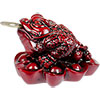 Polyresin Feng Shui Figurine  Money Toad Redstone