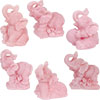 Frosted Acrylic Feng Shui Figurines  Elephants Pin