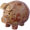 Spirit Animal 1.25-inch Lucky Pig Dolomite (pack o