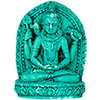 Mini Turquoise Powder Figurine 1''5/8 Shiva  (Each
