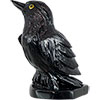 Spirit Animal  Carving 3-inch Raven Black Onyx (ea