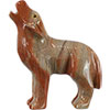Spirit Animal  Carving 3-inch Wolf Dolomite (each)
