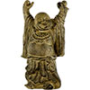 Volcanic Stone Statue  Standing Happy Buddha  (Eac