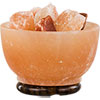 Salt Lamp Bowl w/Wood Base with Chunks    (Each)