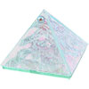2-inch Art Glass Pyramid Box  Plain Crystal (each)