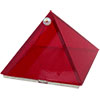 2-inch Art Glass Pyramid Box  Plain Ruby (each)