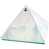 2-inch Art Glass Pyramid Box  Plain White (each)