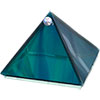 2-inch Art Glass Pyramid Box  Plain Ocean (each)