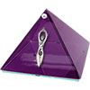 4-inch Art Glass Pyramid Box  Goddess Purple (each