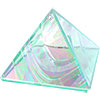 6-inch Art Glass Pyramid Box  Plain Moon Glass (ea