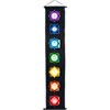 Cotton Color Print Banner  Chakras Black (each)
