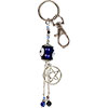 Key Chain Evil Eye  Pentacle Black (Each)