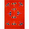 Rayon Sarong  Dragonflies Red (each)