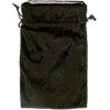 Lined Velvet Bag Silver Lining Plain Black (Each)